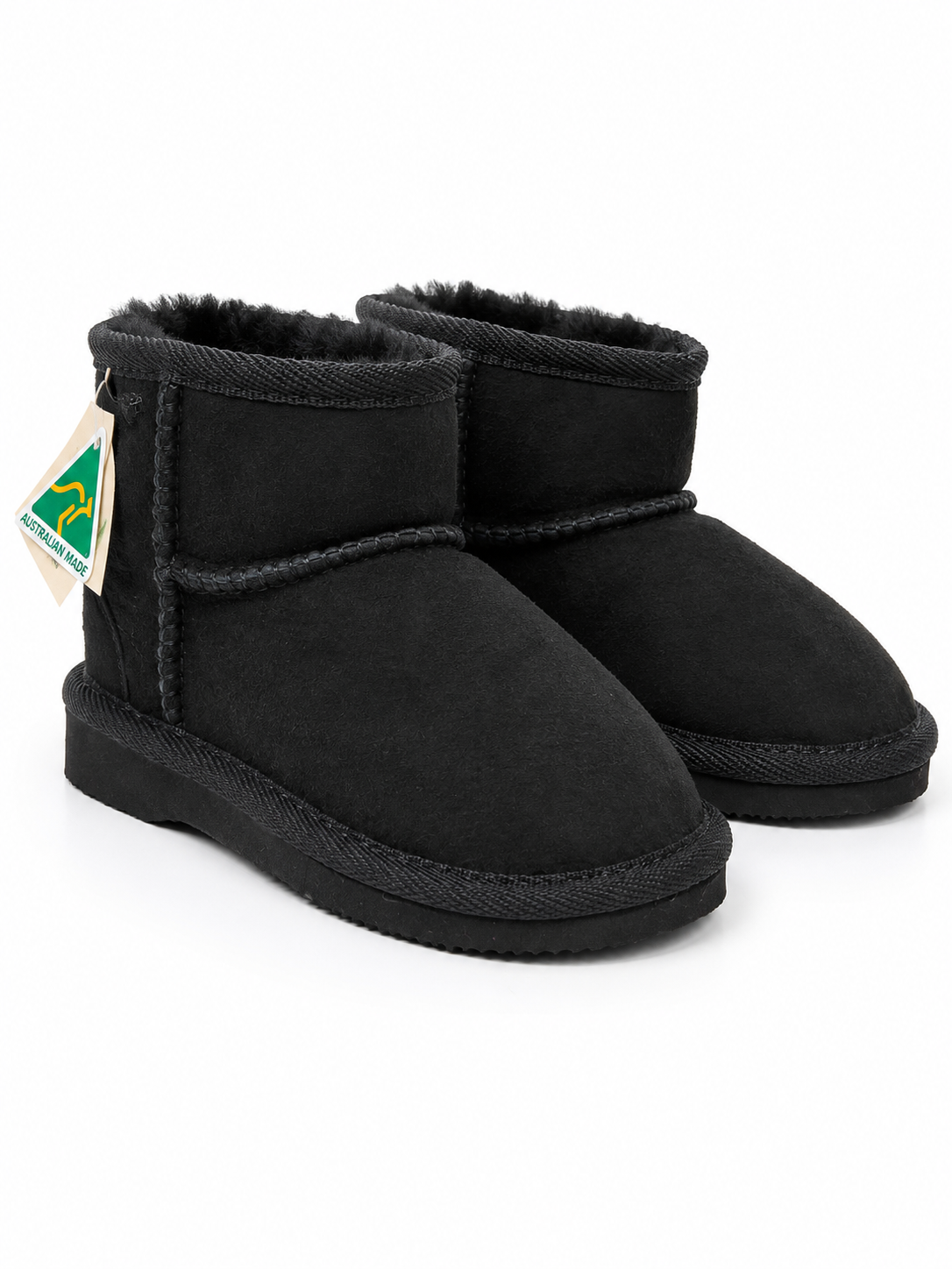 Australian Leather Ugg Kids Classic Mini - Black - AU8