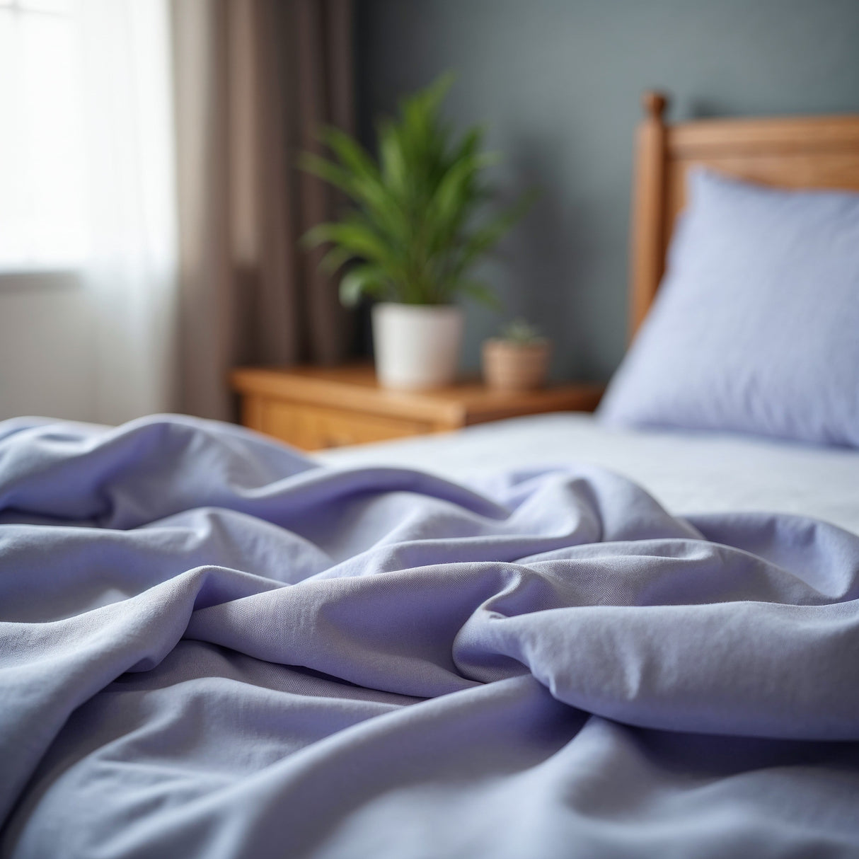 Royal Comfort Bamboo Cooling 2000TC Sheet Set-Light Blue