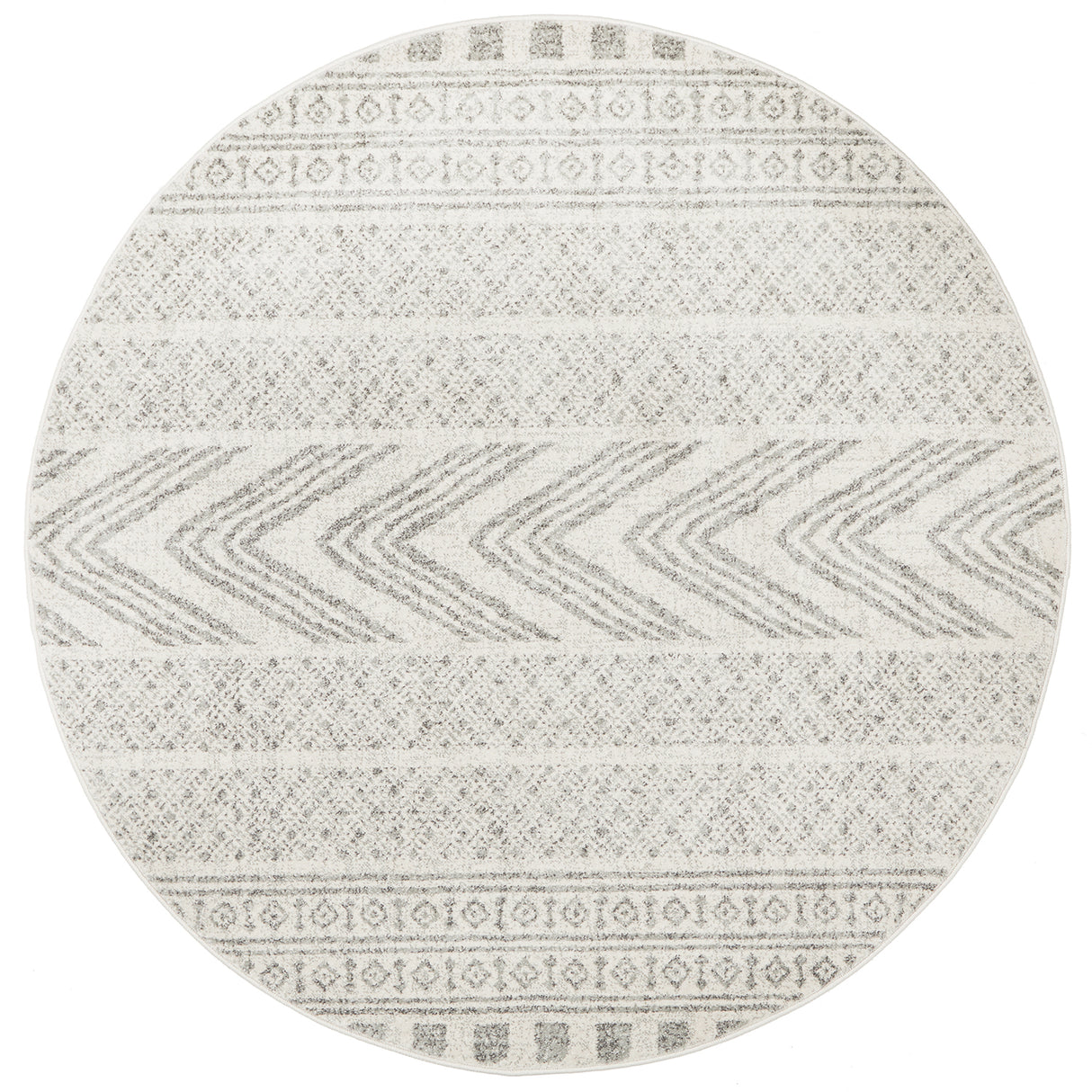 Mirage 359 Grey Round Rug