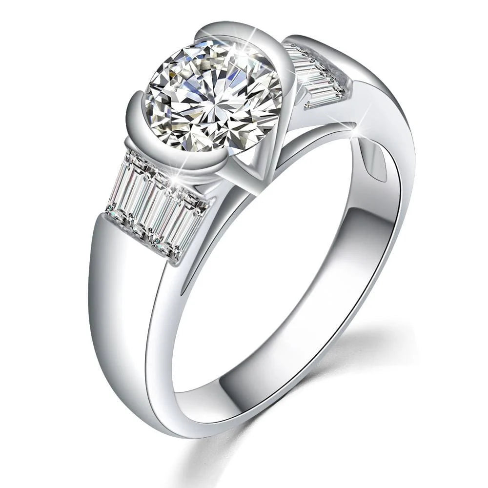 Bullion Gold Be My Lady White Gold Layered Ring