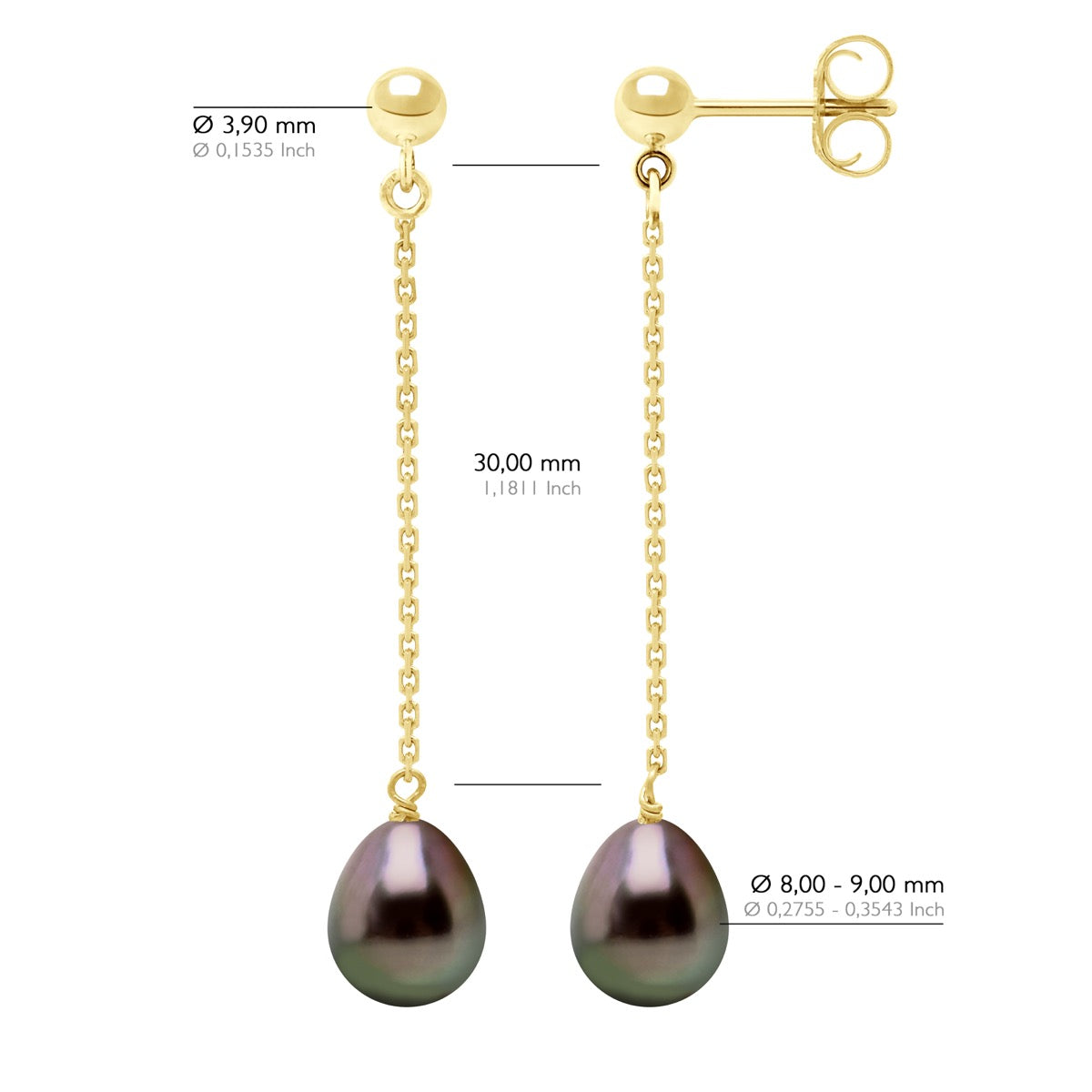 Hanging Earrings - Longueur 42 cm