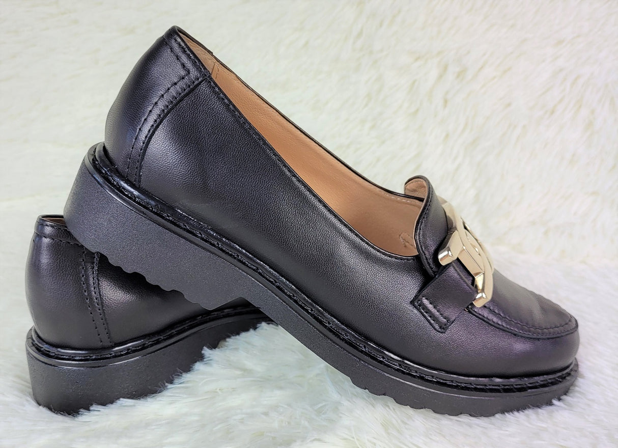 Bosccolo Womens Moccasin - Black