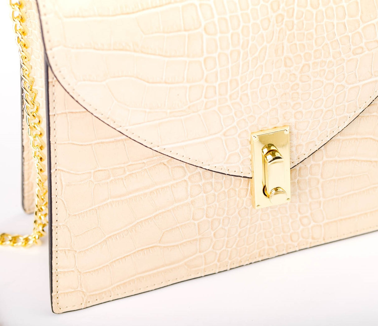Bosccolo Handbag - Beige Croco
