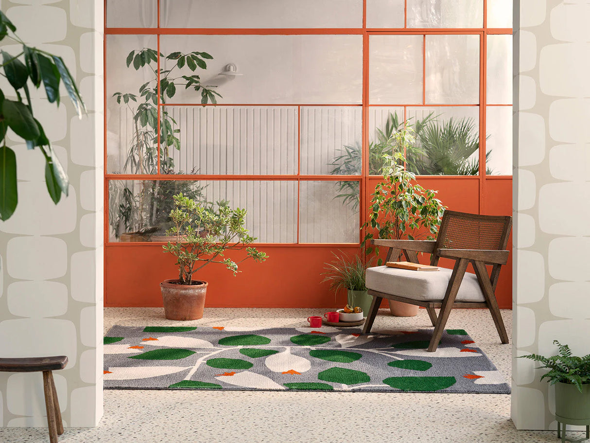 Scion Rosehip Blue 426718 Outdoor Rug