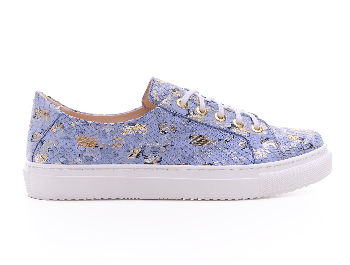Bosccolo Womens Sneakers - Blue/Gold