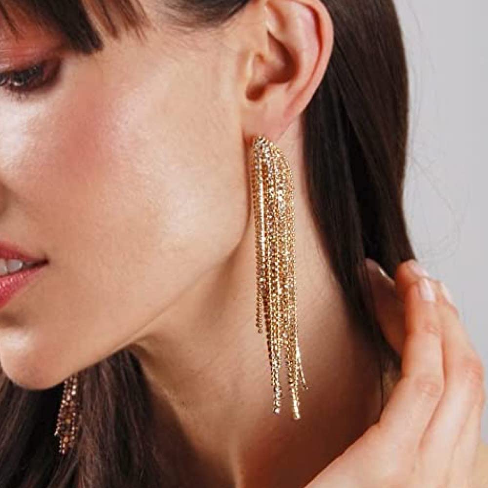Liv Oliver 18K Gold Chandelier Earrings