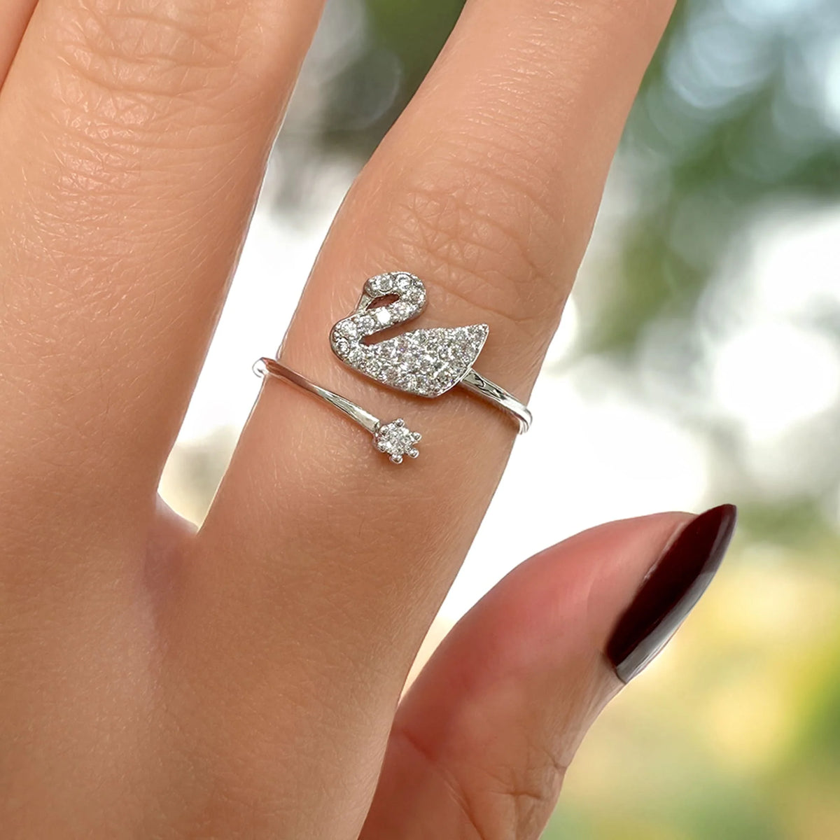 Bullion Gold Magical Swan Ring