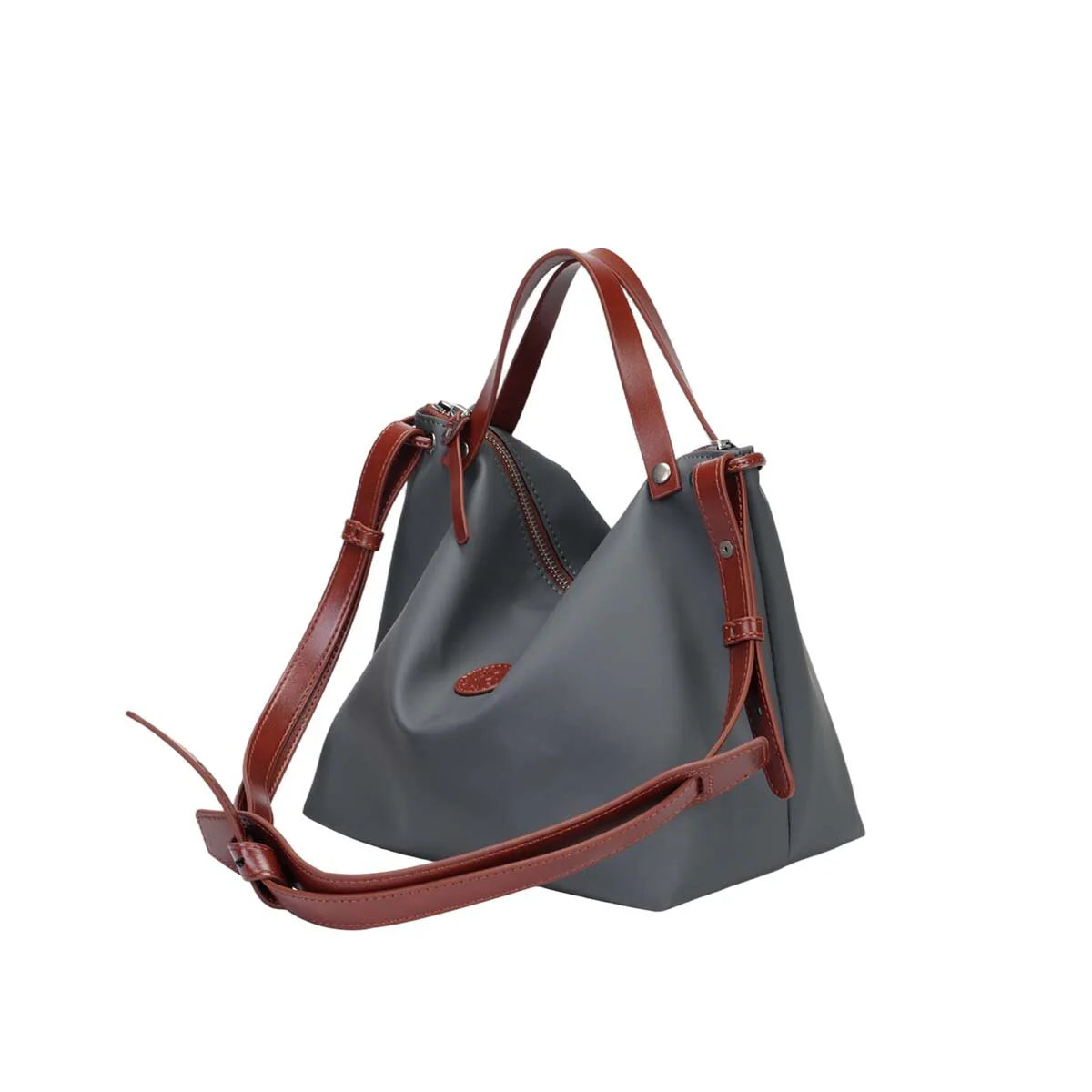 BAMEI Cordura Ballistic Nylon Slouchy Tote Bag - Charcoal
