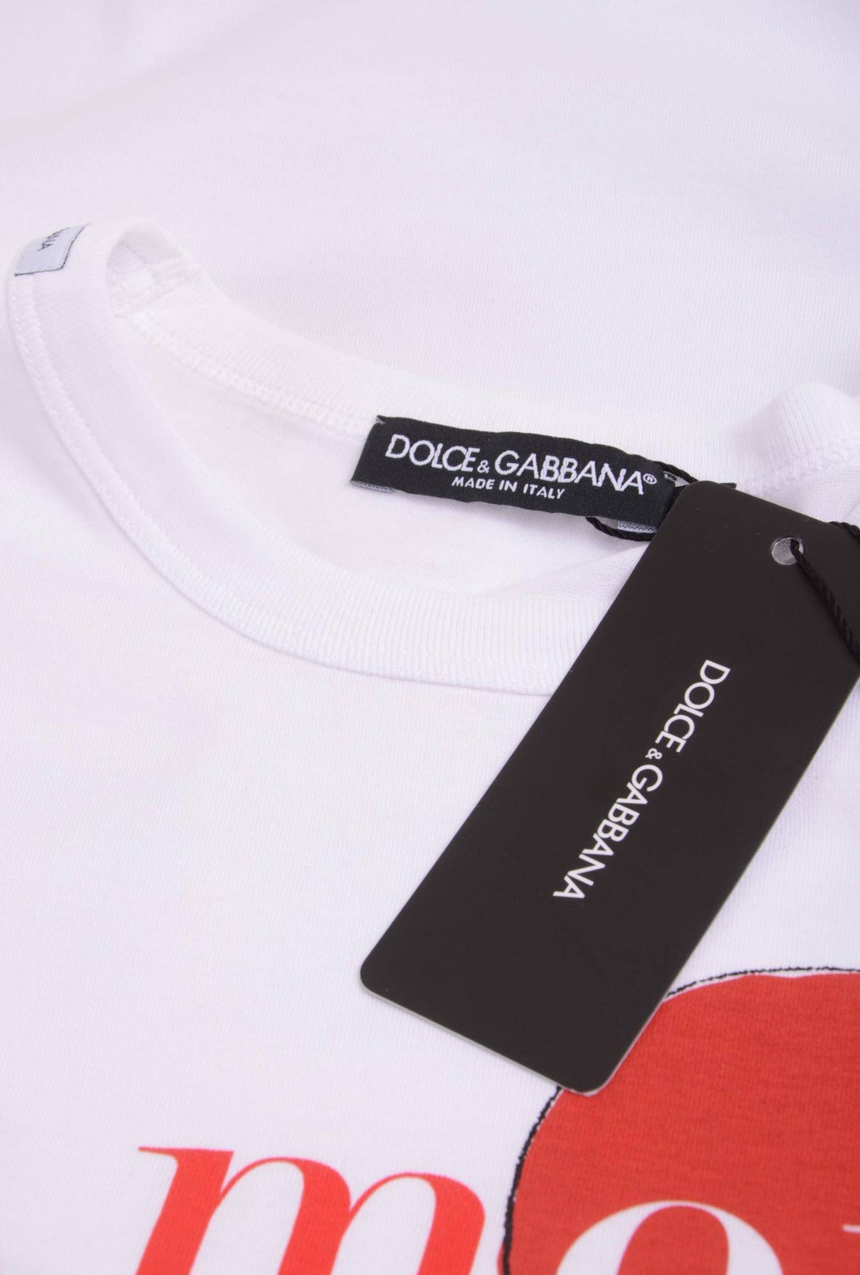Dolce & Gabbana Men "L'amore è BELEEZZA" Short Sleeves T-Shirt