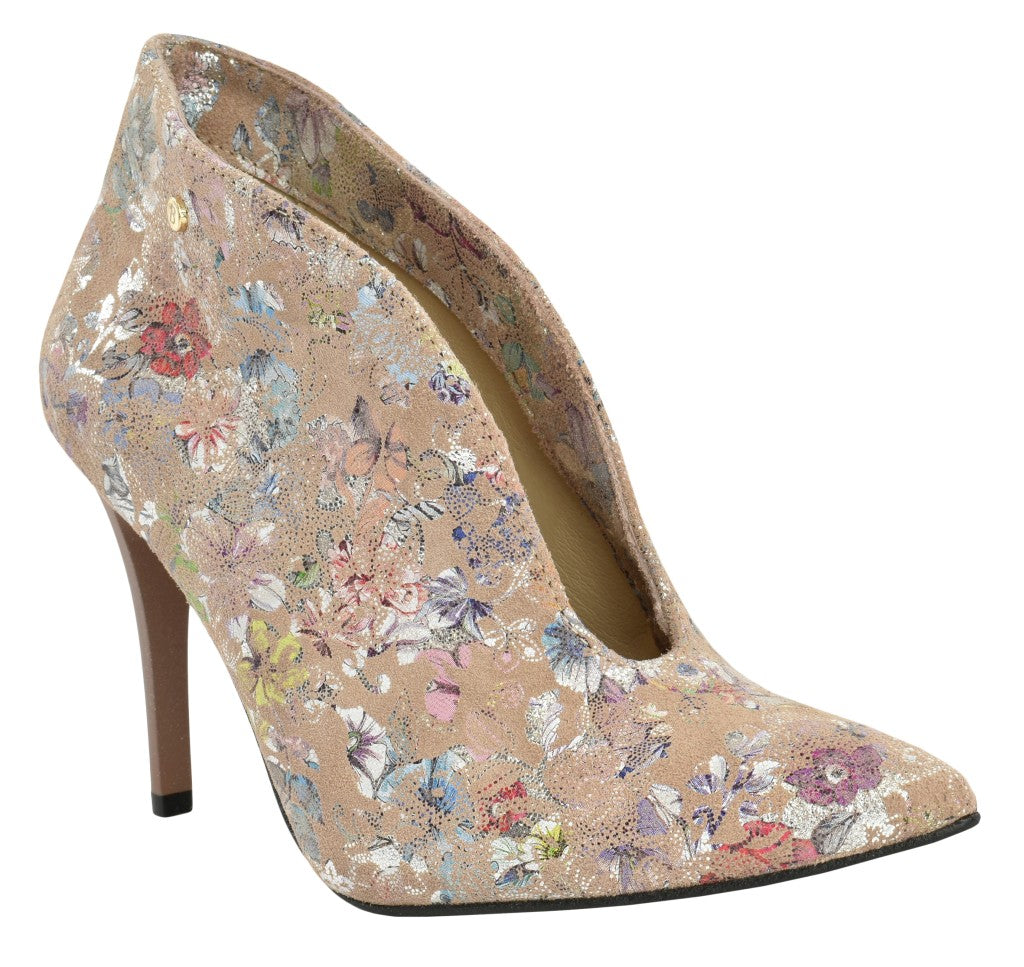 Bosccolo Womens Boots - Flowers On Beige