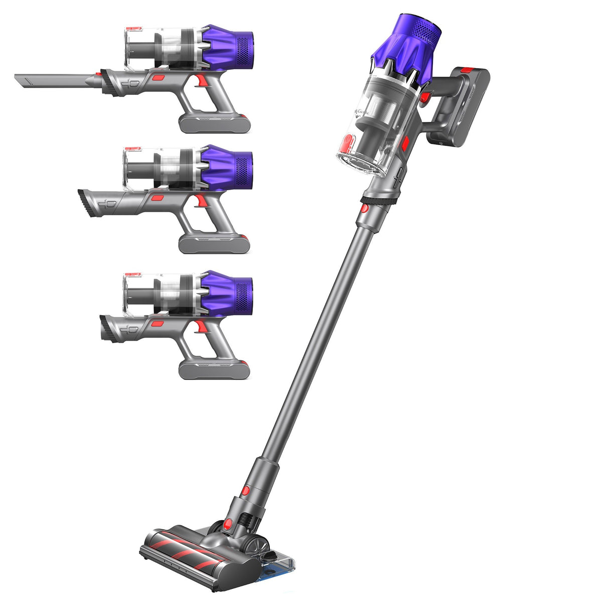 MyGenie Sentinel Ai Pro Stick Vac with Mop - Grey