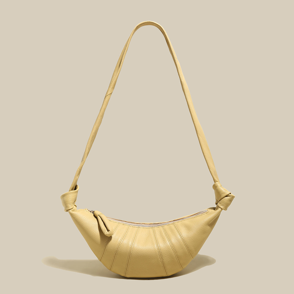 Croissant Chic Shoulder Bag - Yellow