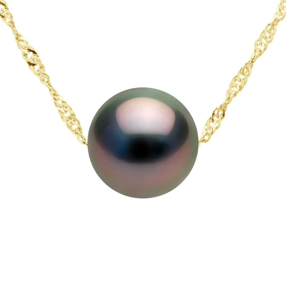Necklace Prestige Tahitian Pearl Yellow Gold 8-9mm