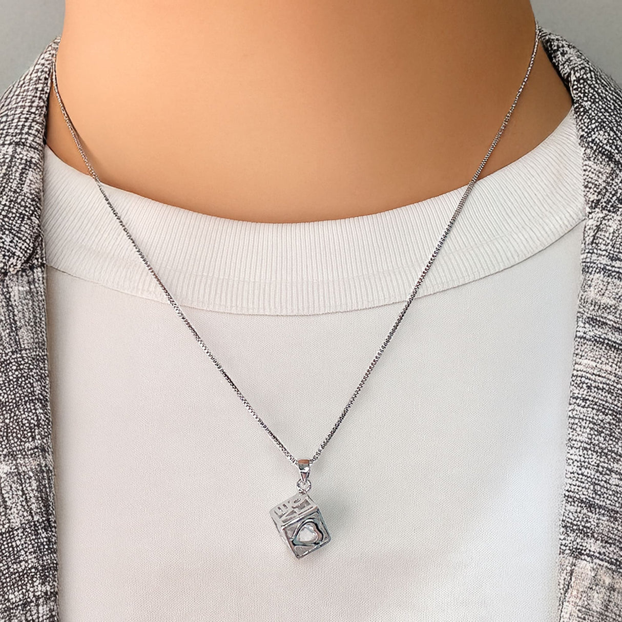 Cubic Love Necklace