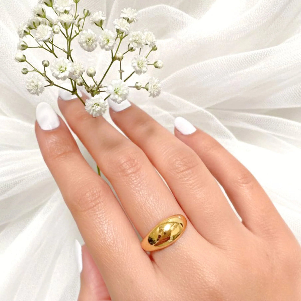 Bullion Gold Elan Irregular Open Claw Gold Ring