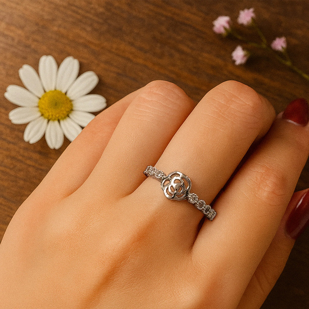 Bullion Gold Flower Princess Ring