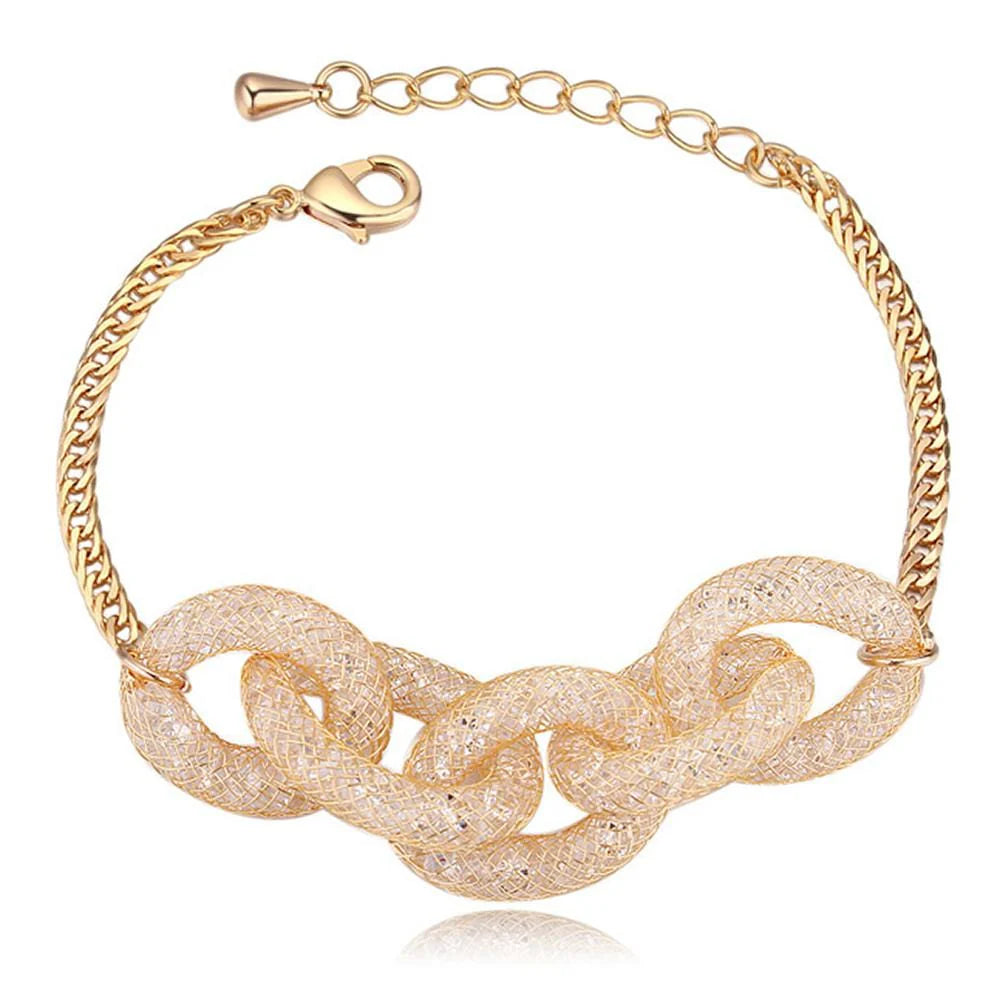 Krystal Couture Chain Mesh Bracelet Embellished with SWAROVSKI Crystals