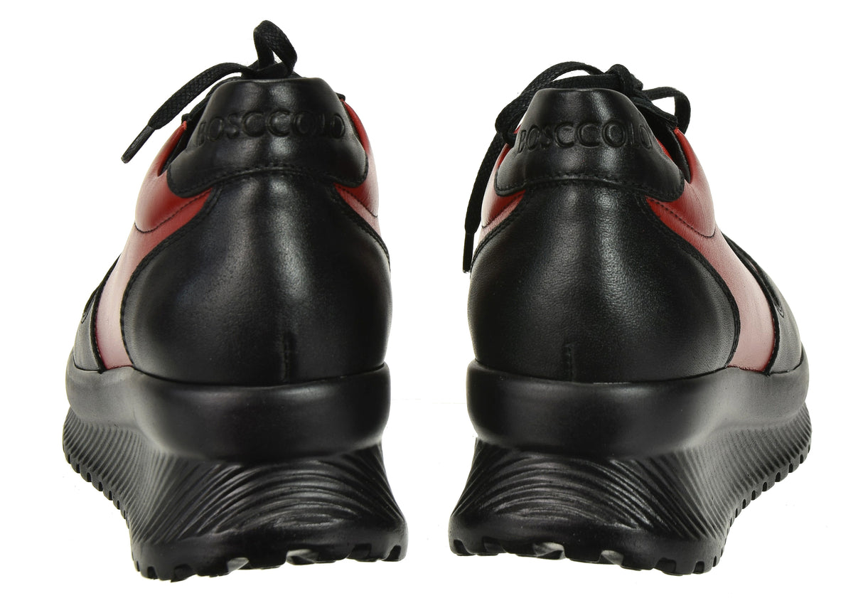 Bosccolo Womens Sneakers - Black/Red