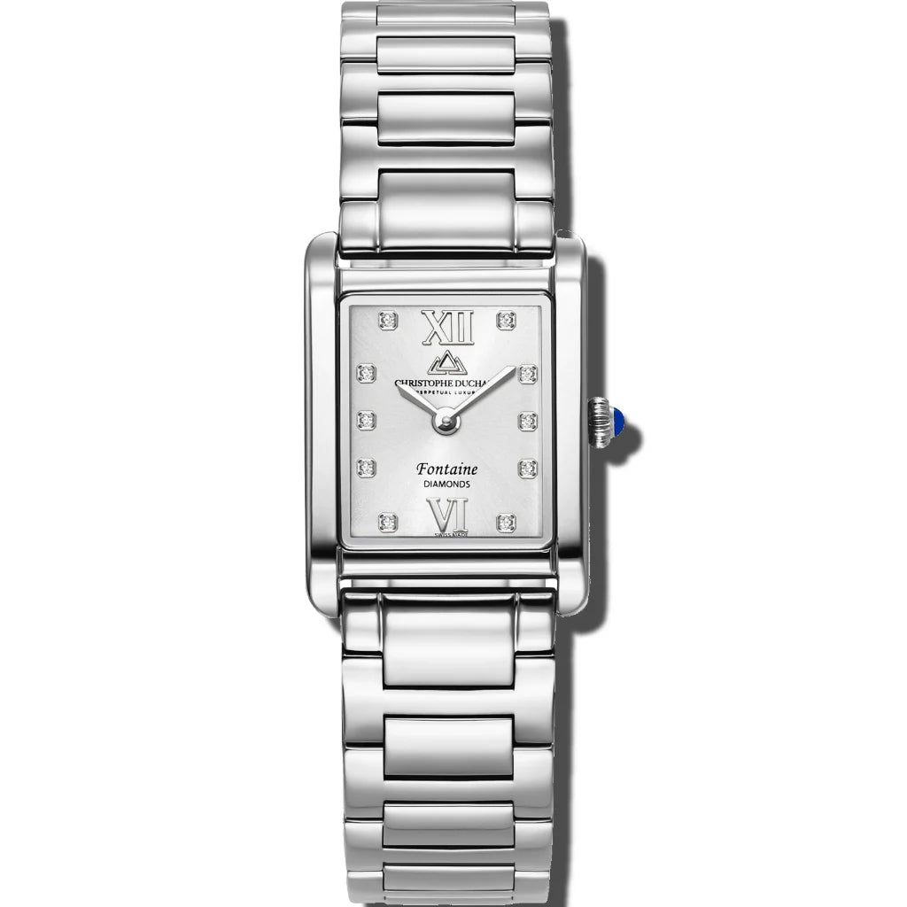 Christophe Duchamp Fontaine - Silver Dial & 316L Stainless Steel Strap