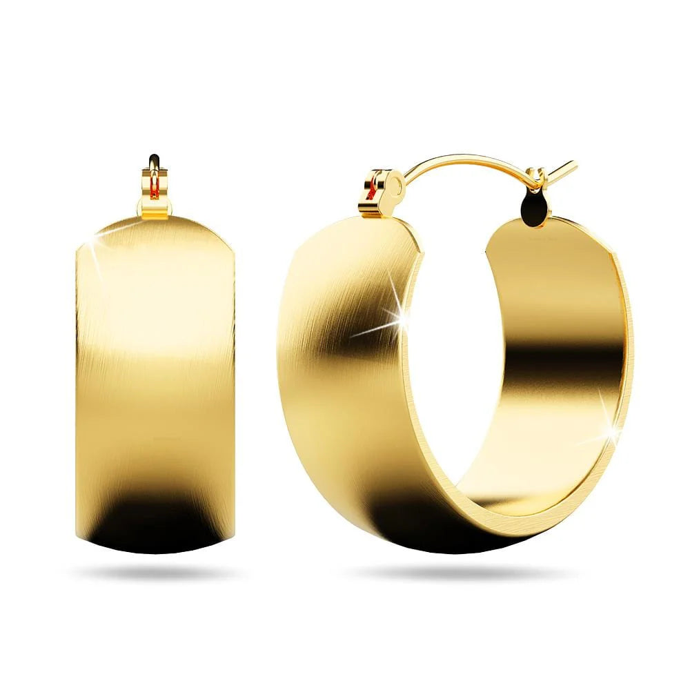 Bullion Gold Posh Gold Hoop Earrings