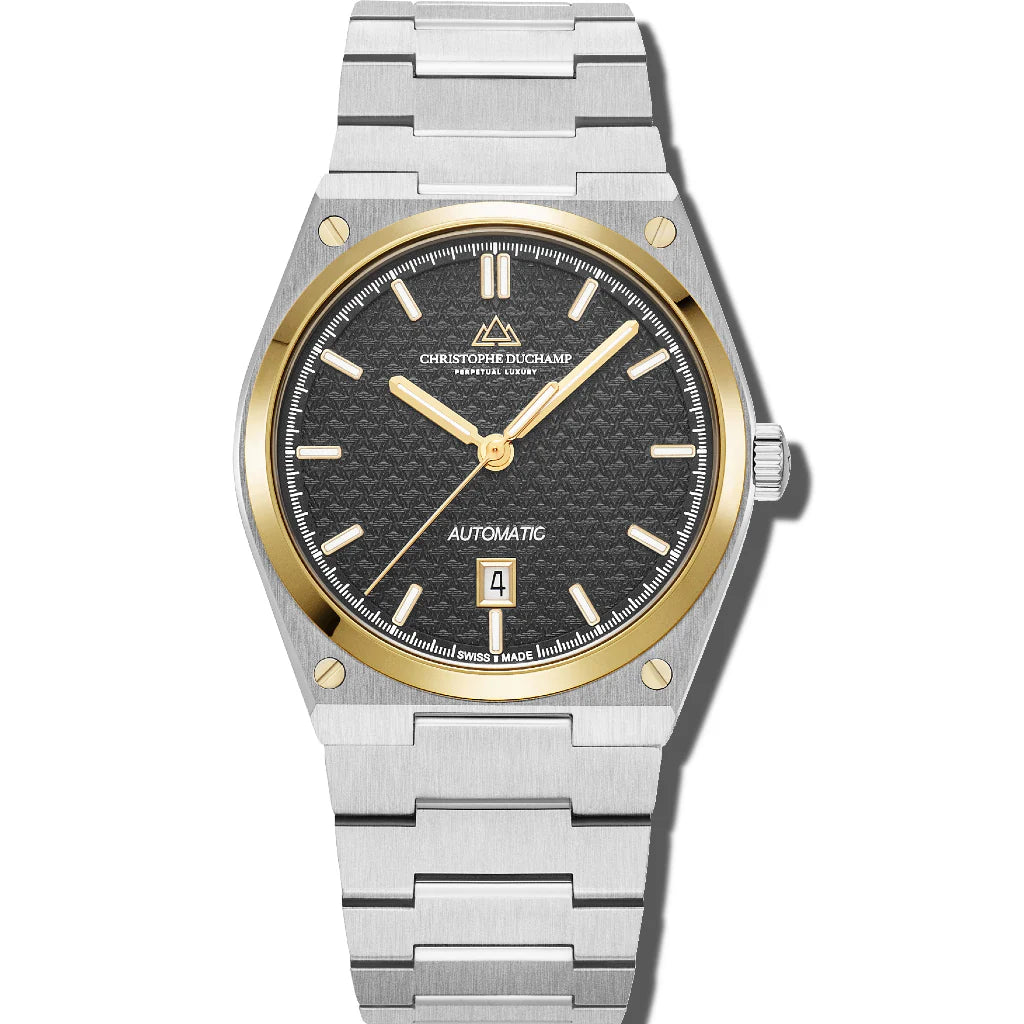 Christophe Duchamp Attitude Auto - Black Dial & 316L Stainless Steel Strap
