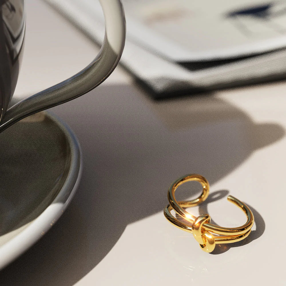 Bullion Gold Forever Knot Gold Ring