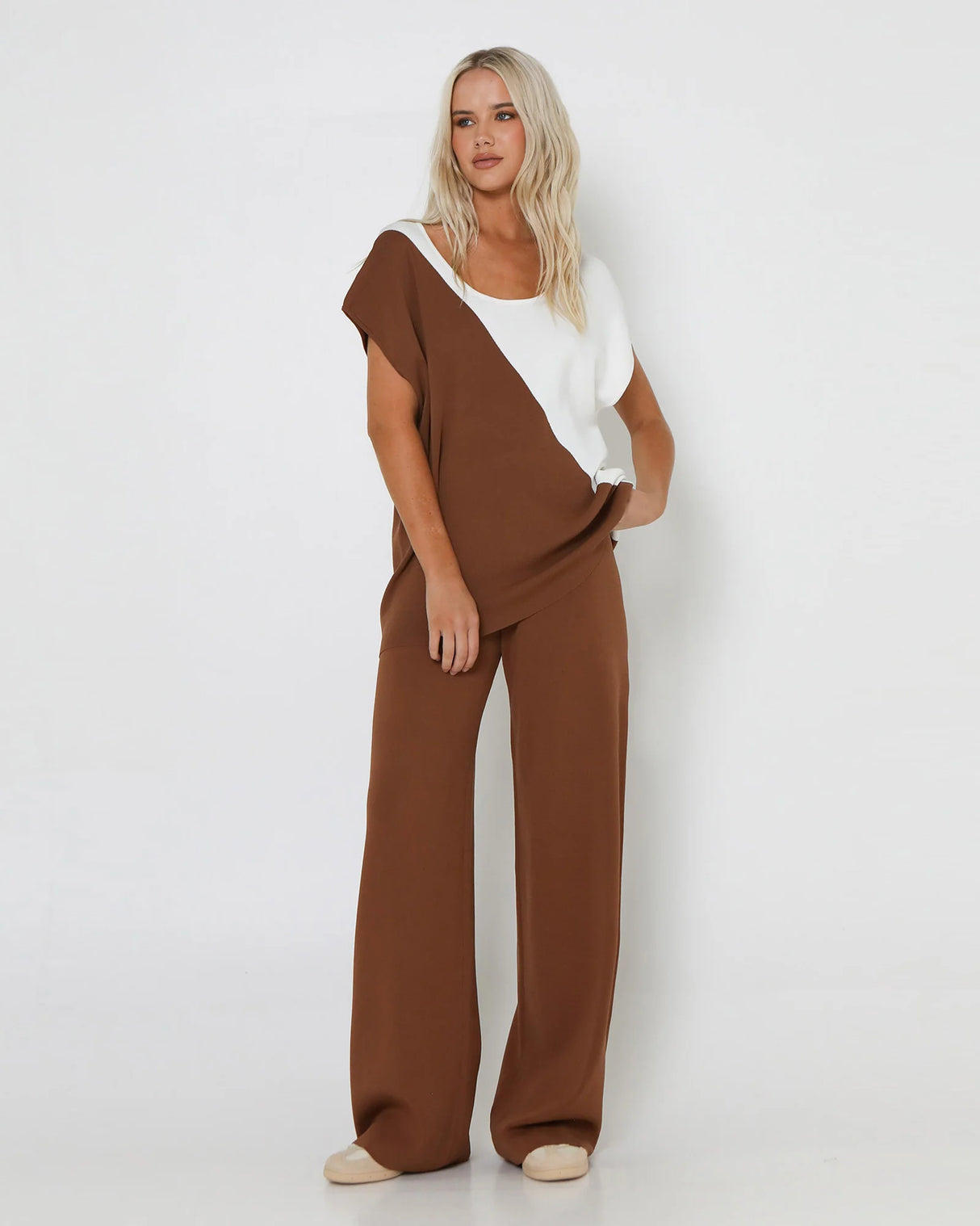 Lost In Lunar Norah Knit Top - Hazelnut
