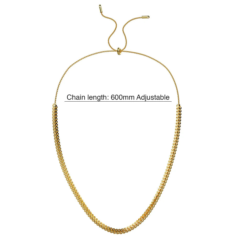 Bullion Gold Janet Corsetted Chain Necklace
