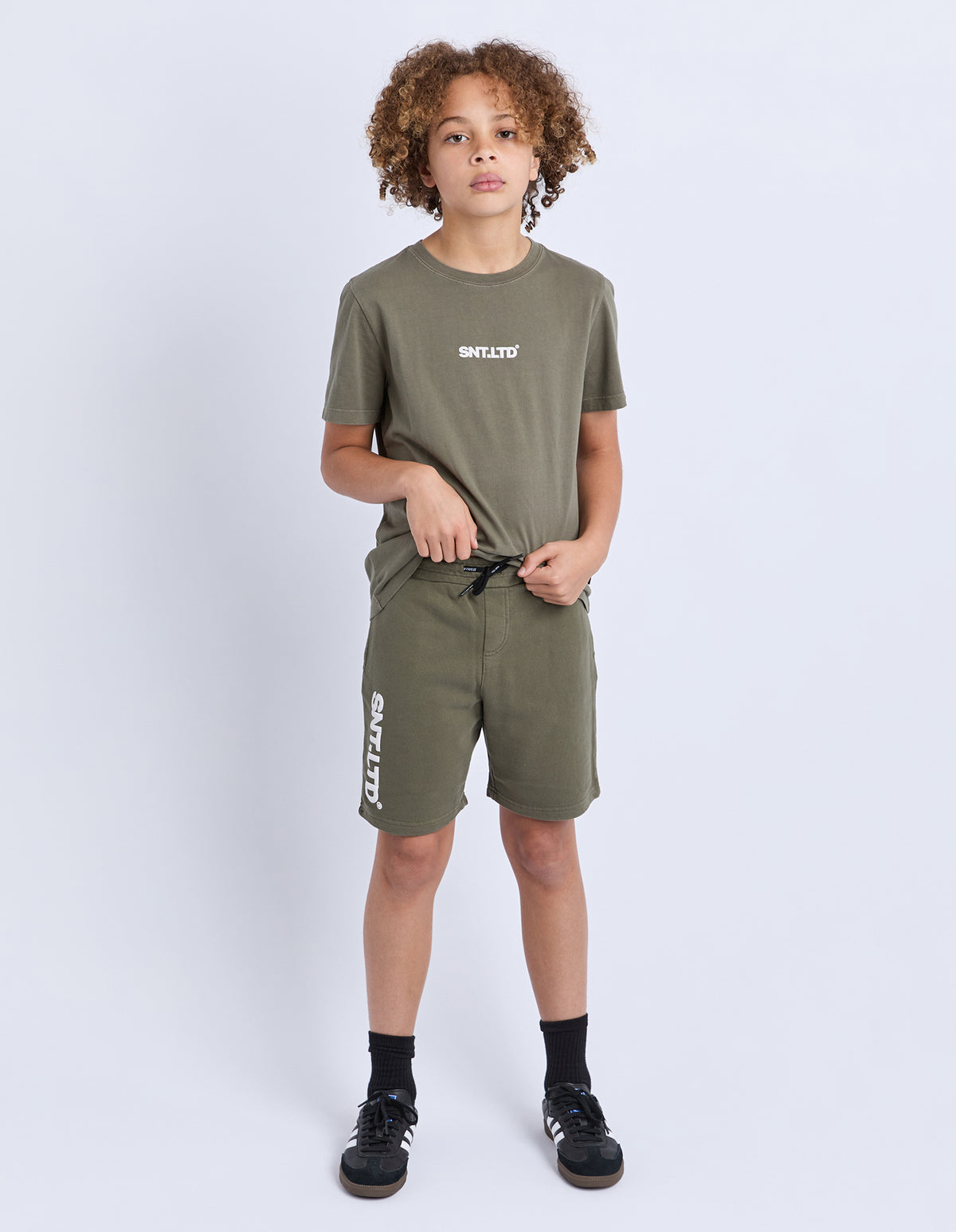 St Goliath Boys Podium Fleece Short - Khaki