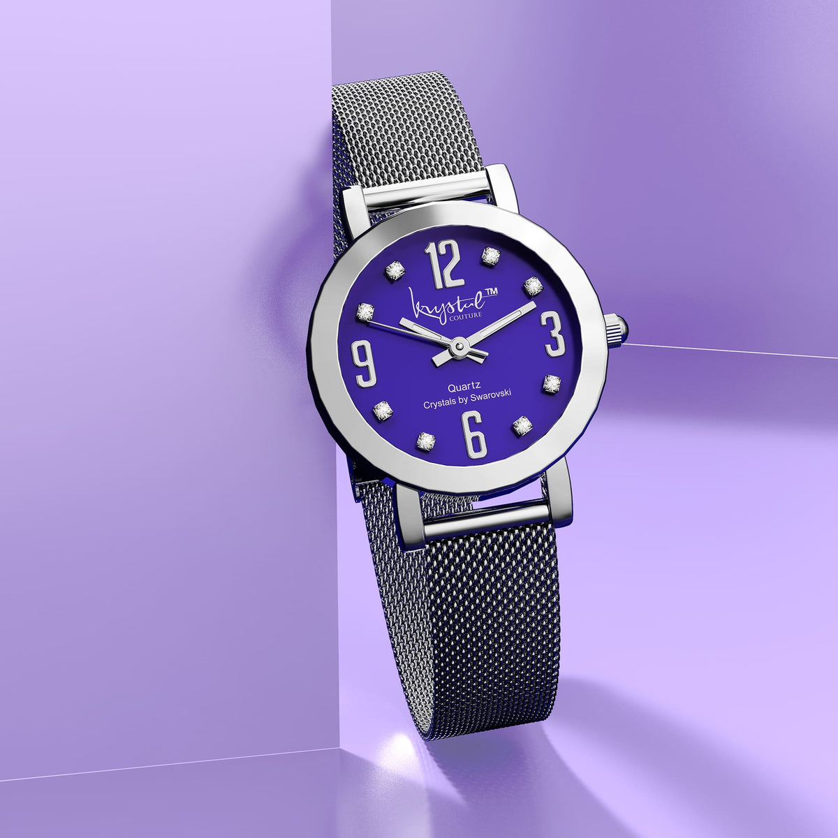 Krystal Couture The Hour Check Krystal Watch Embellished with Swarovski® Crystals