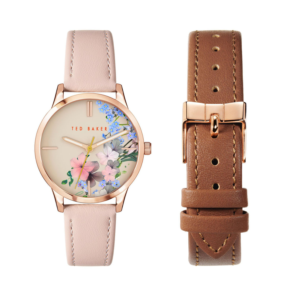 Ted Baker Womens Fitzrovia Classic Gold Black Leather