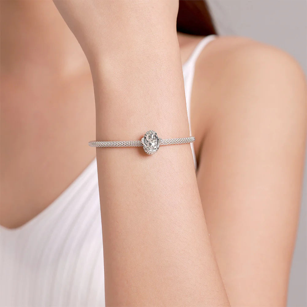 Solid 925 Sterling Silver Lady Flora Pandora Inspired Bead Charm