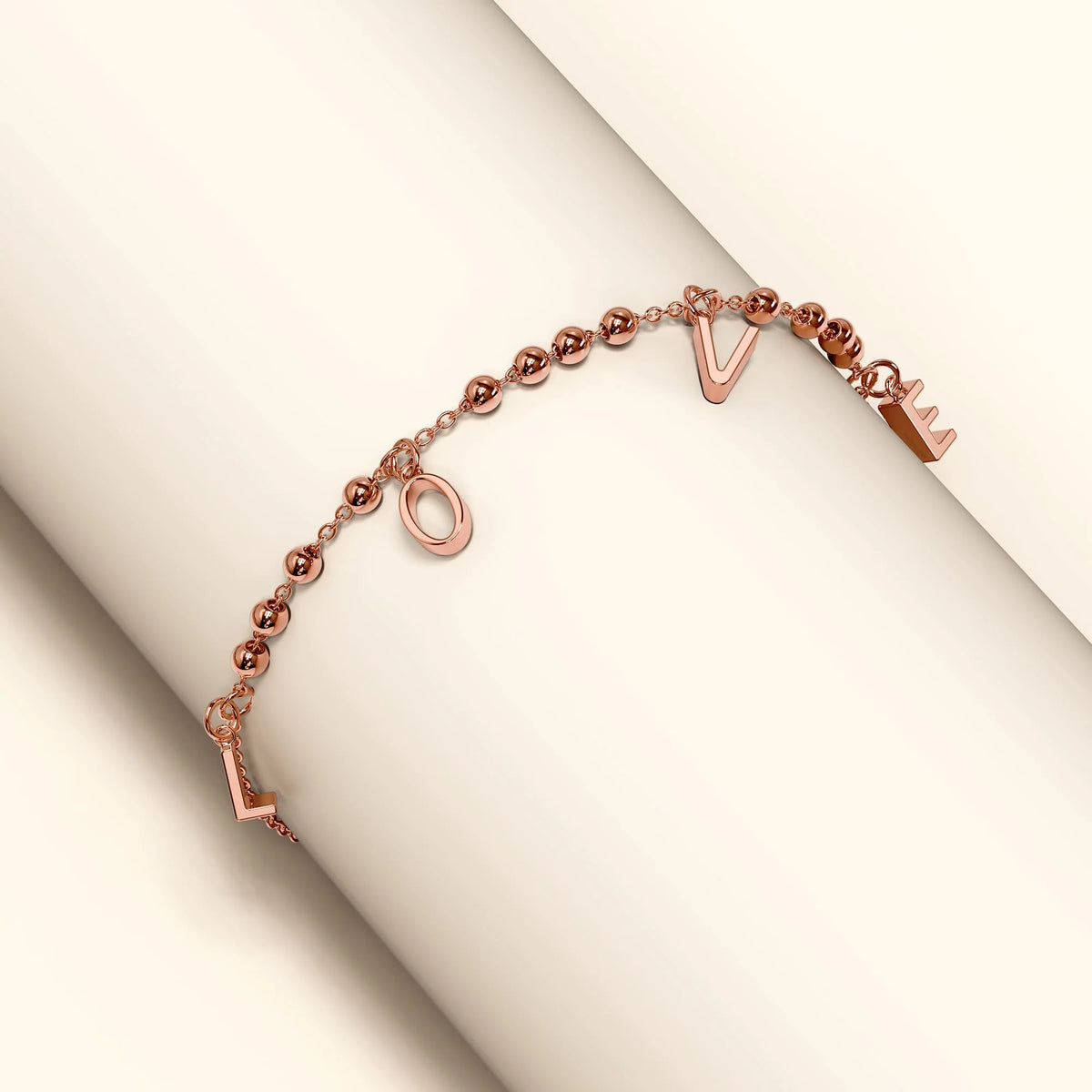 Bullion Gold Love Charm Bracelet