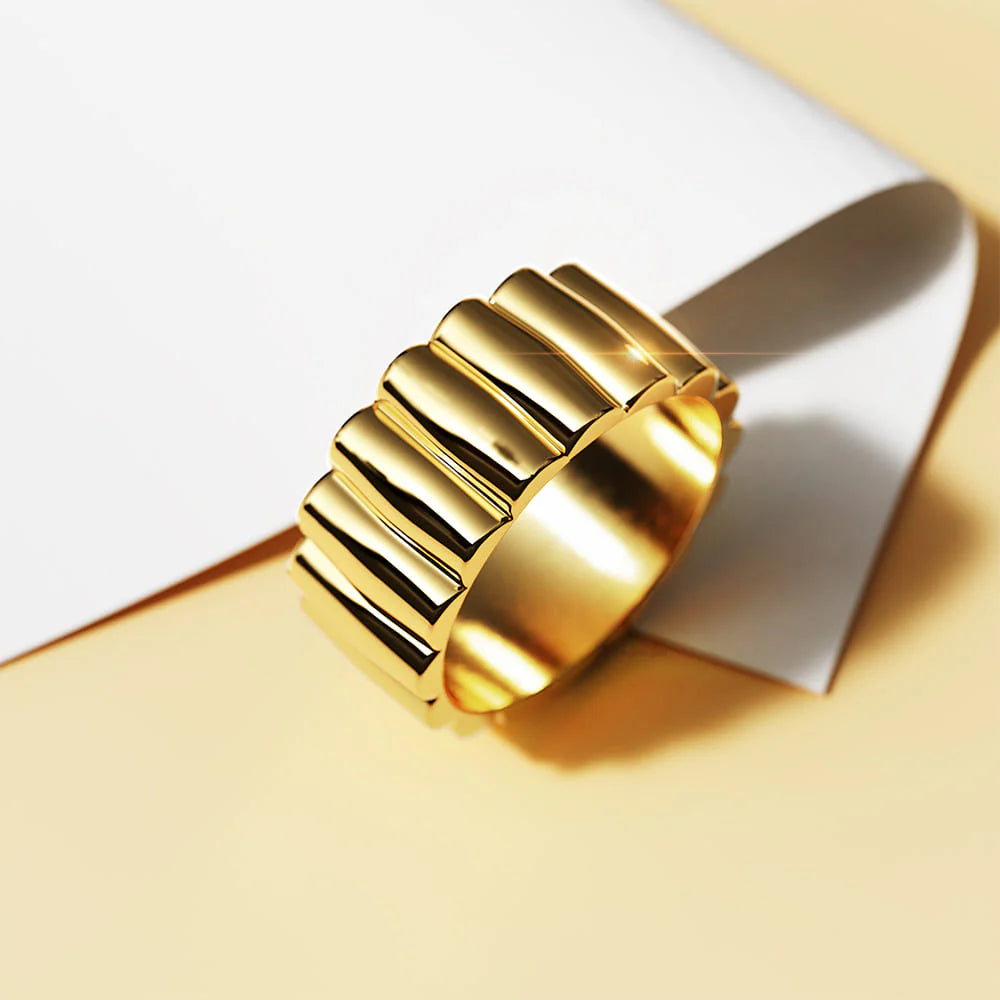 Bullion Gold Aurum Circle Gold Layered Ring