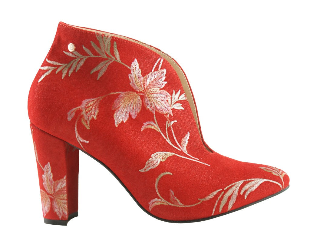 Bosccolo Womens Boots - Leaves Red