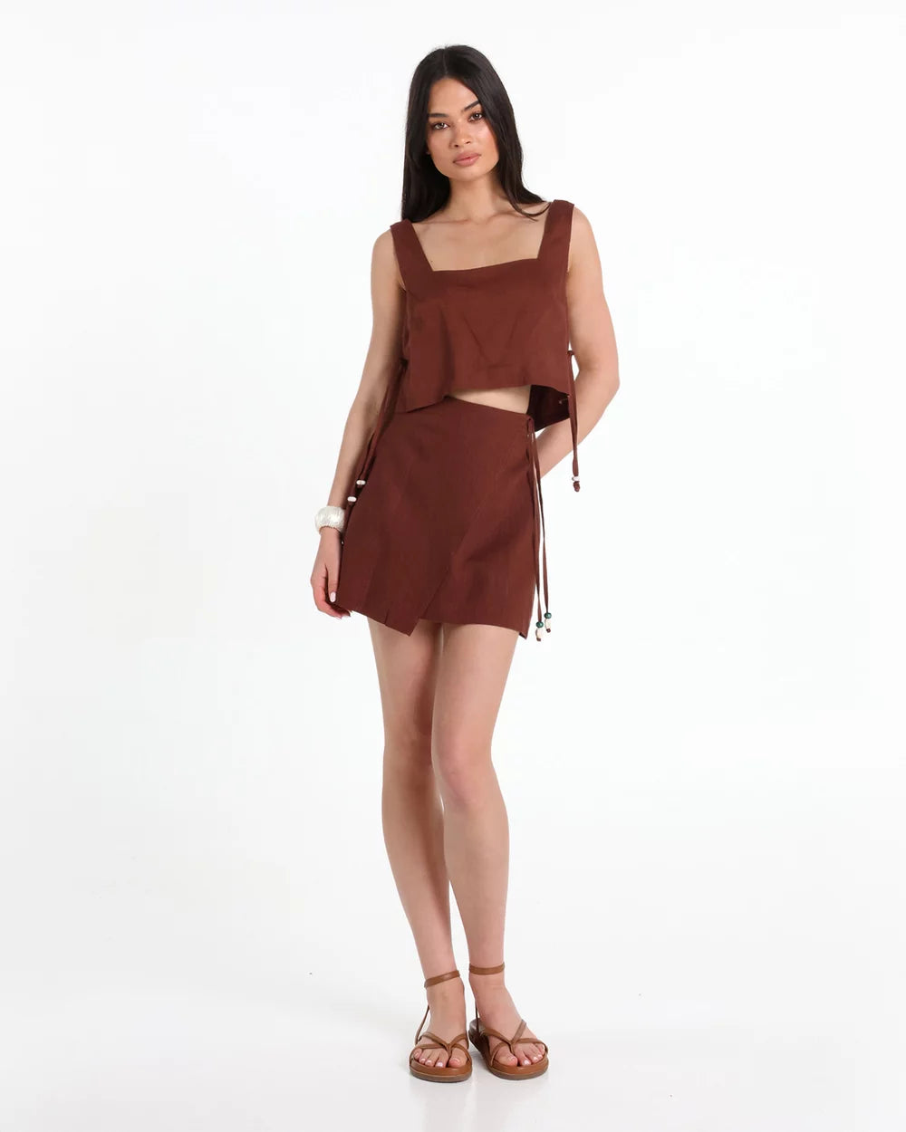 Lost In Lunar Indianna Skort - Choc