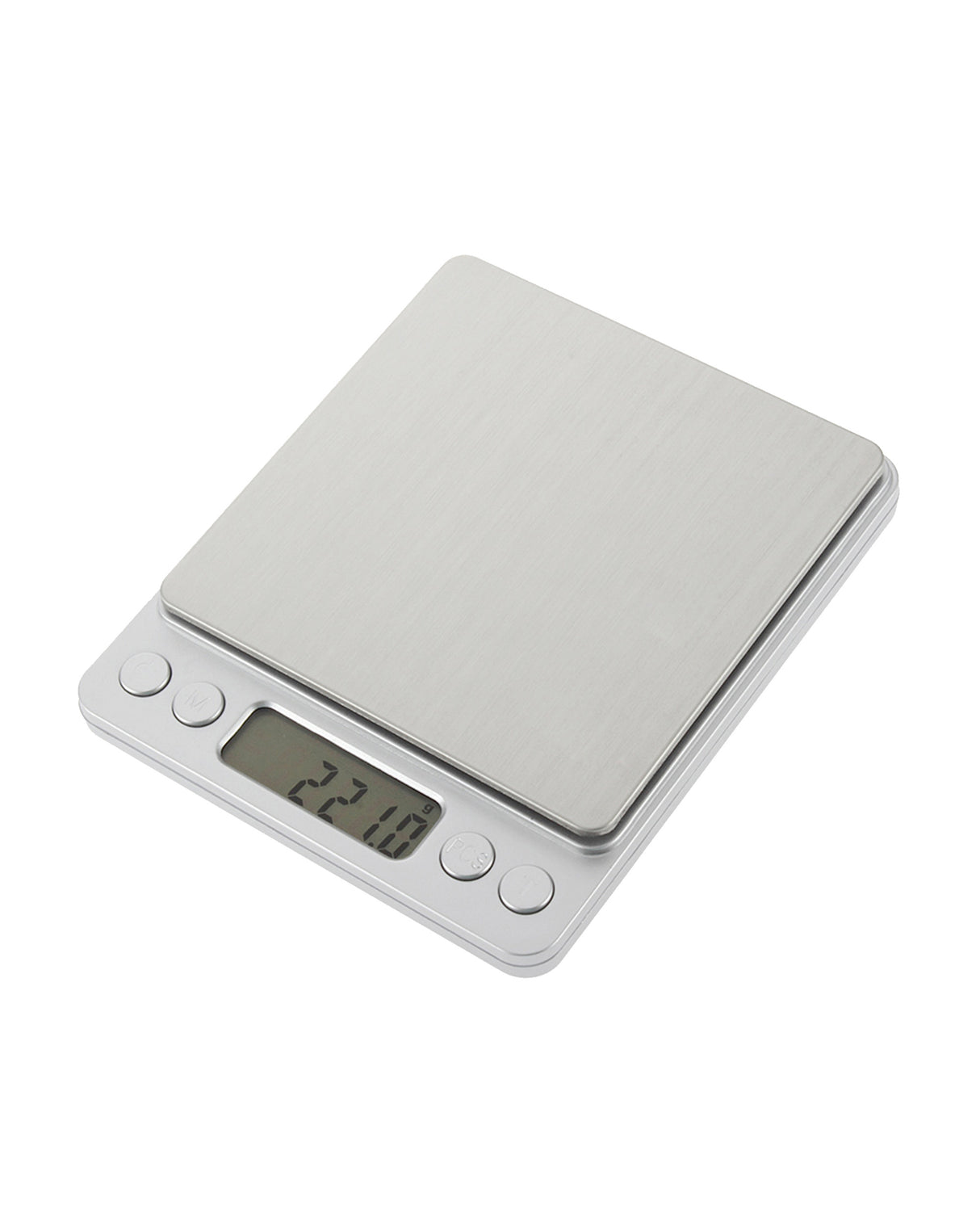 500G Stainless Steel Electronic Scale Clear Tray 0.01G Graduation Backlit Lcd Compact