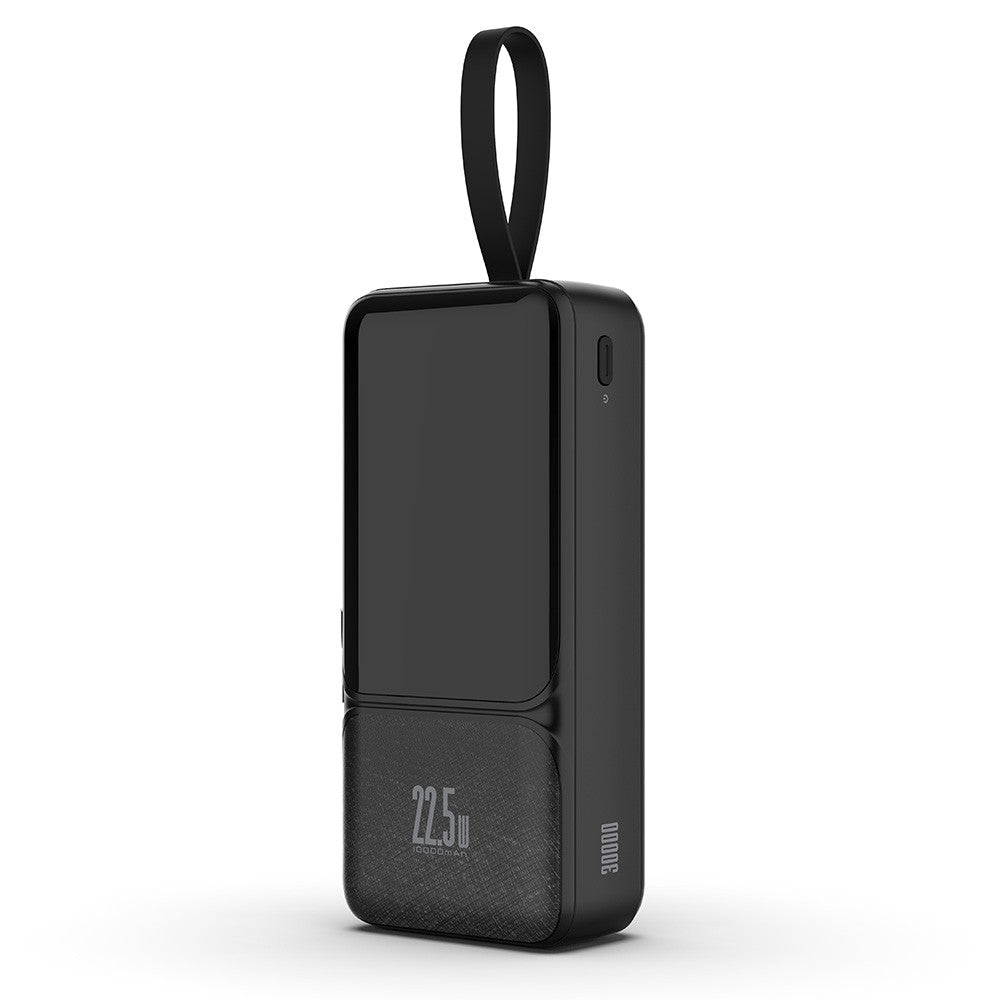 iQuick Power Square Power Bank 30000mAh 22.5W LED Display USB Type-C Type-A - Black