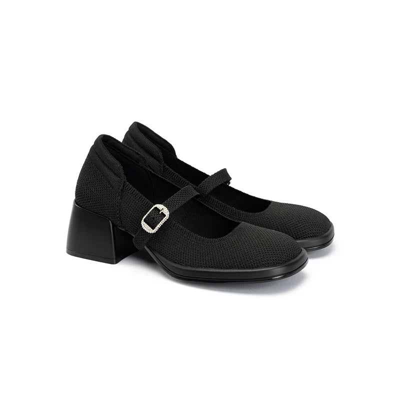 Lafayette Square Toe Mary Jane Pumps - Black
