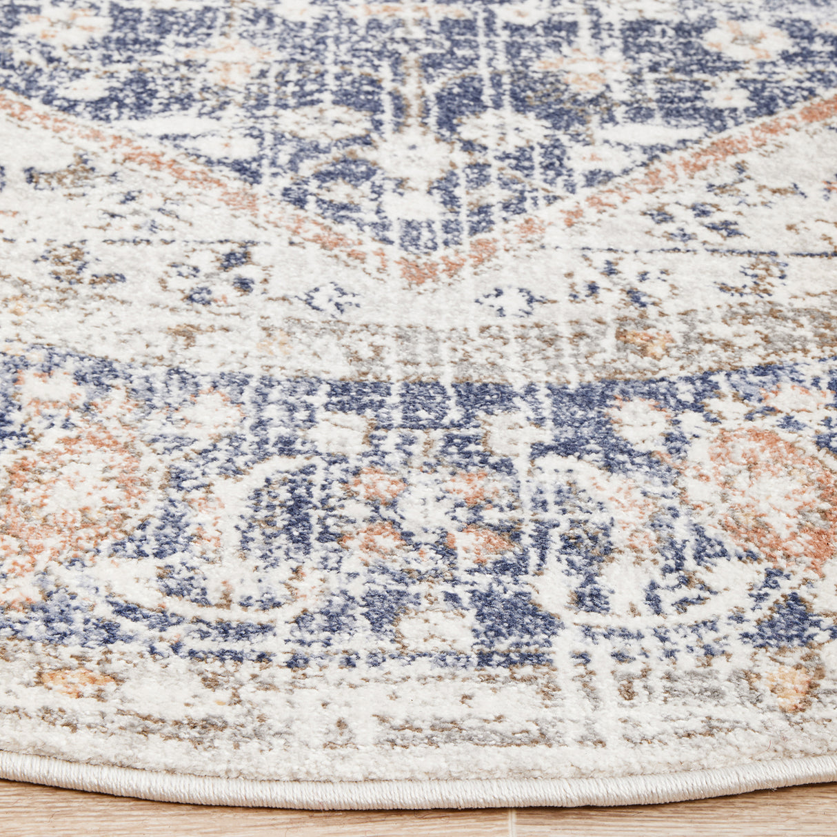 Mayfair Lorissa Blue Round Rug
