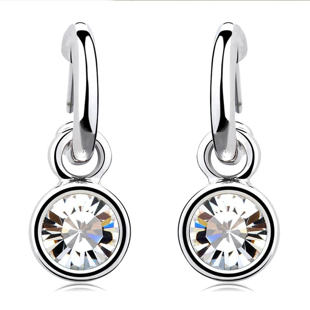 Boxed Necklace and Earrings Set Embellished with SWAROVSKI® Crystals