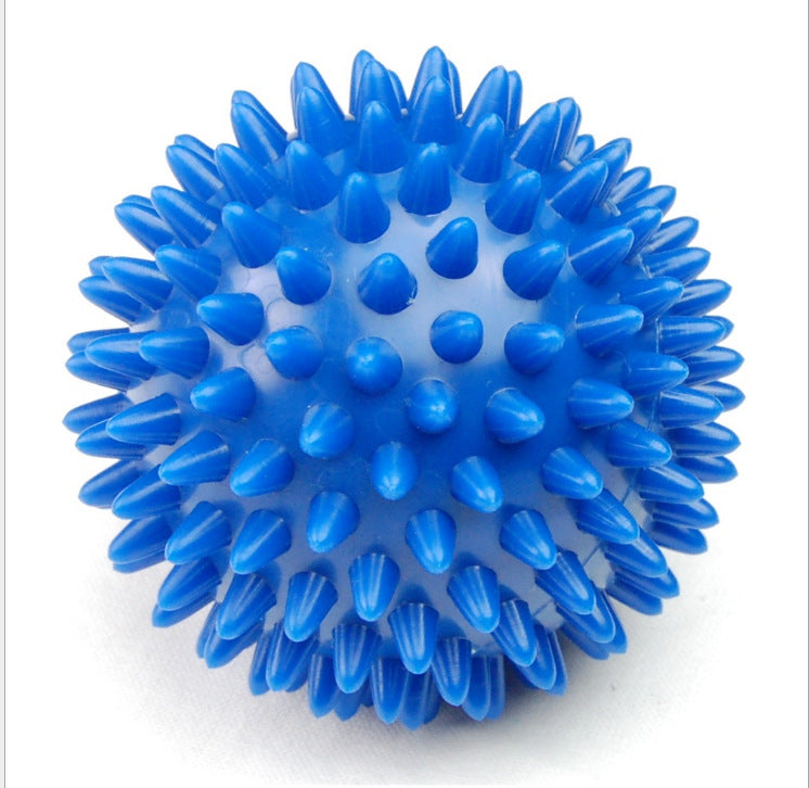 Pvc Hedgehog Fitness Ball Sports Recovery Massage Back Arm Legs Feet Blue