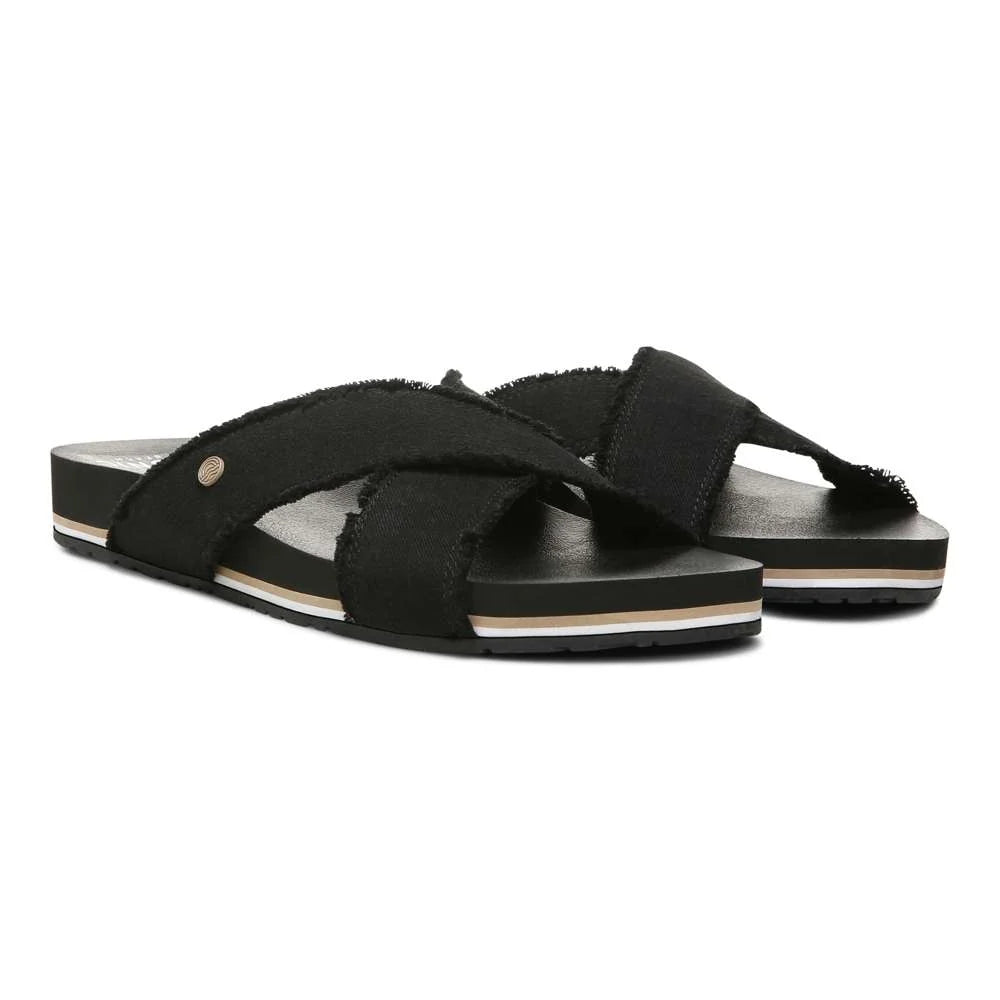Vionic Panama Beach Slide - Black Canvas