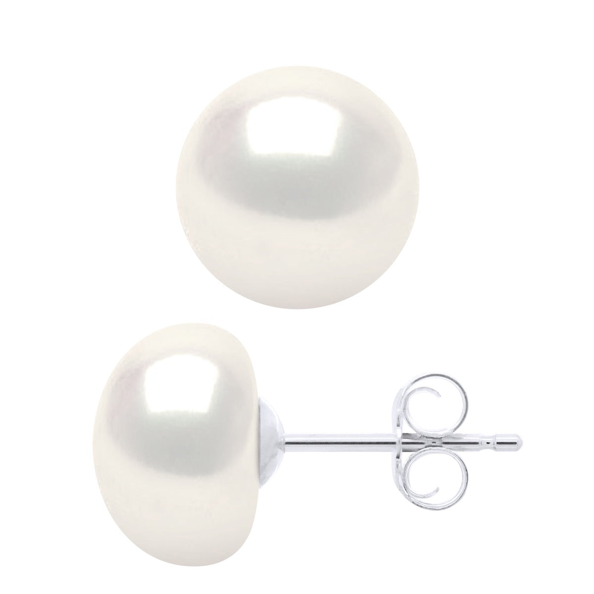 Earrings White Gold - Natural White