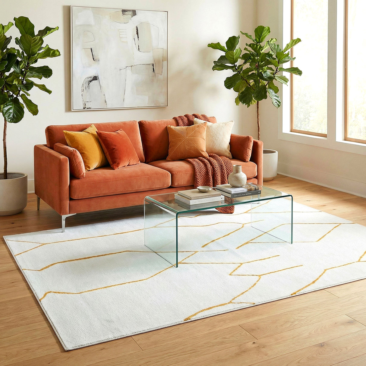 Paradise Ivy Gold Rug