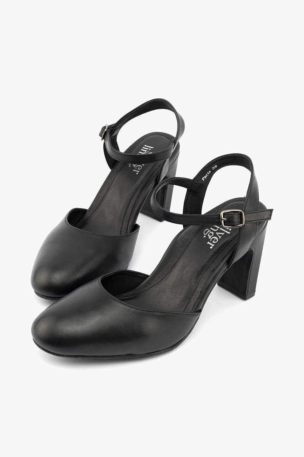 Silver Lining Paris Black Leather