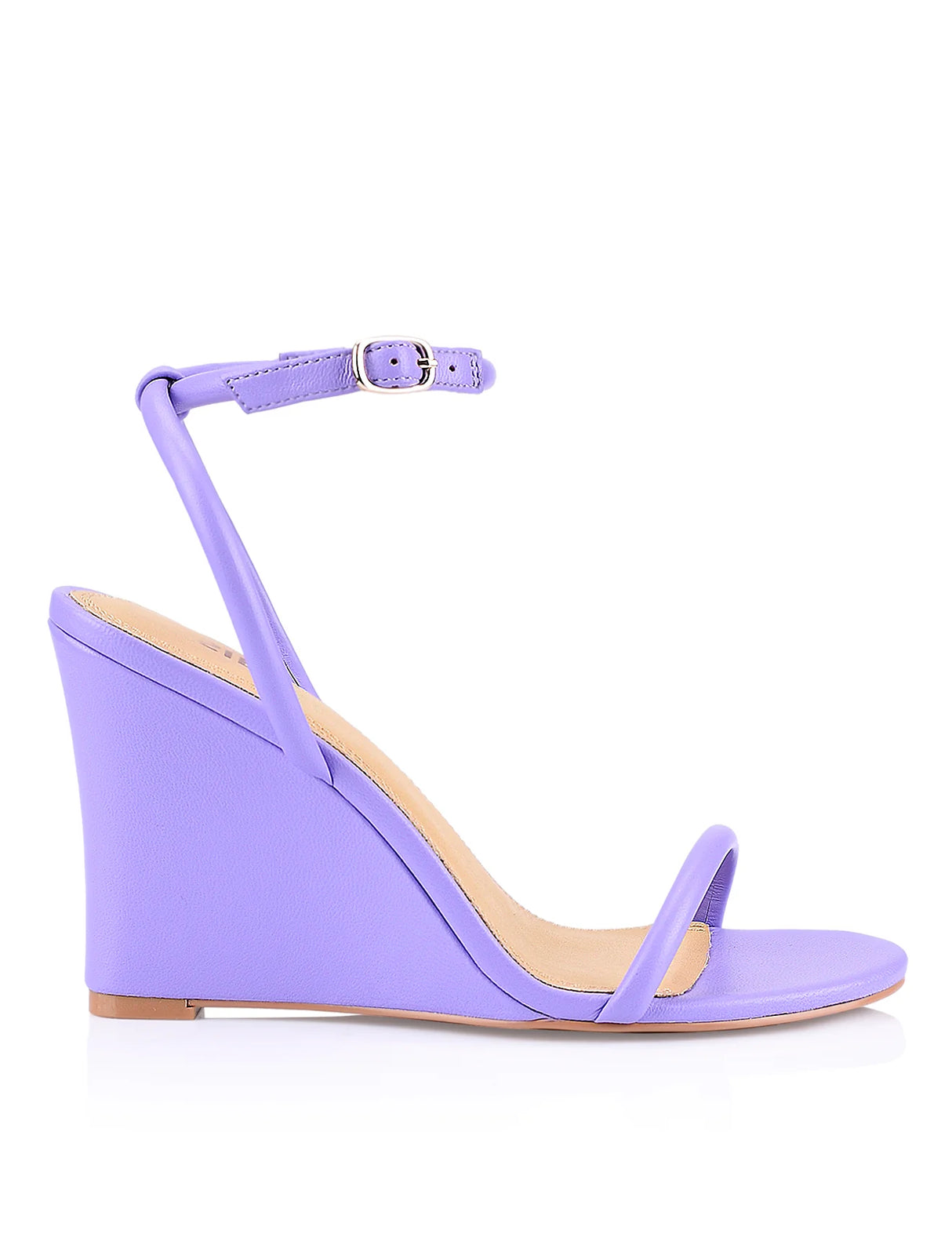 Siren Wedge Sandals - Lilac Leather