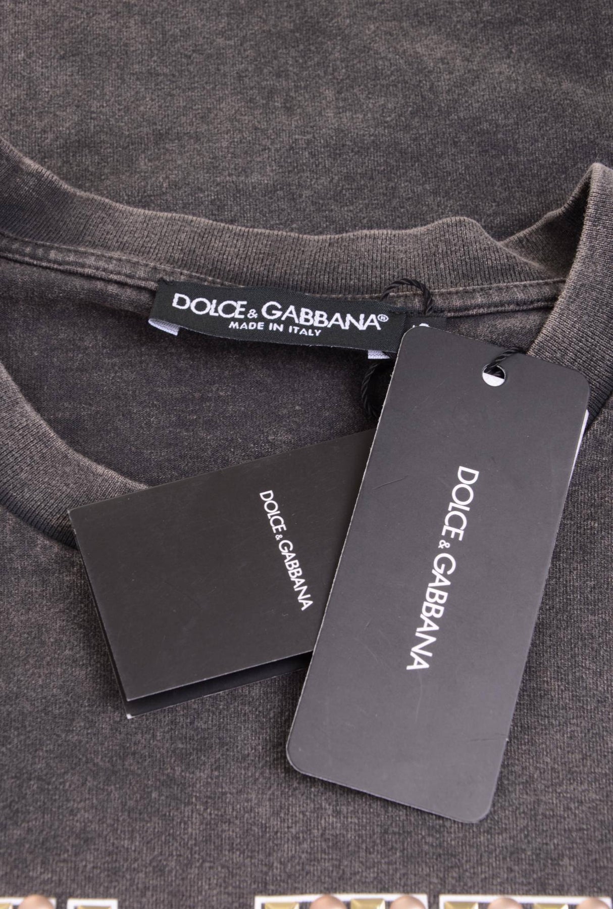 Dolce & Gabbana Men Studs Short Sleeve T-shirt