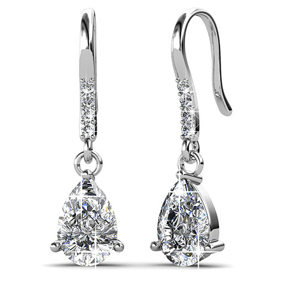 Krystal Couture Pretty Pea Earrings Embellished with SWAROVSKI Crystals