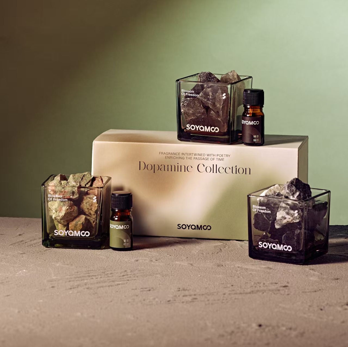 Green Bamboo Grove Dopamine Crystal Diffuser